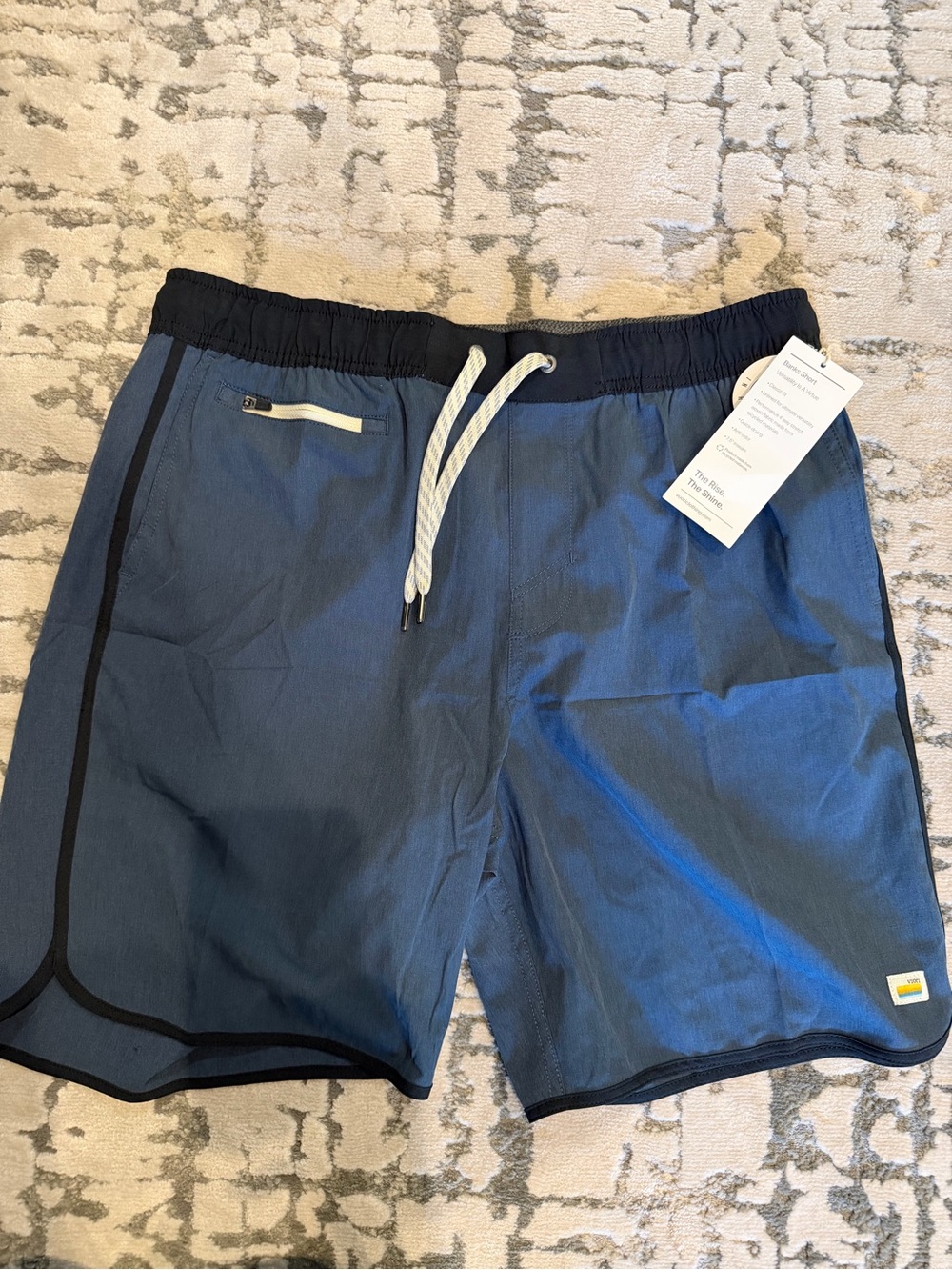 Vuori Men's Blue Swim Shorts